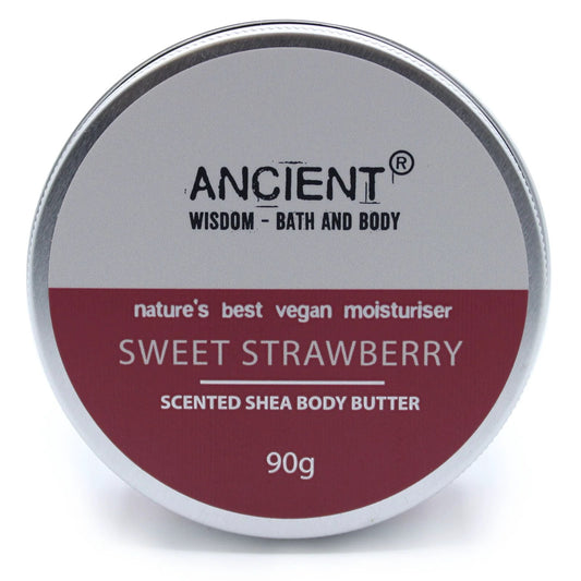 Scented Shea Body Butter 90g - Sweet Strawberry by AW Dropship UK