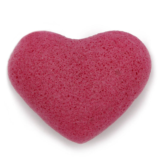 Konjac Heart Sponge - Rose by AW Dropship UK