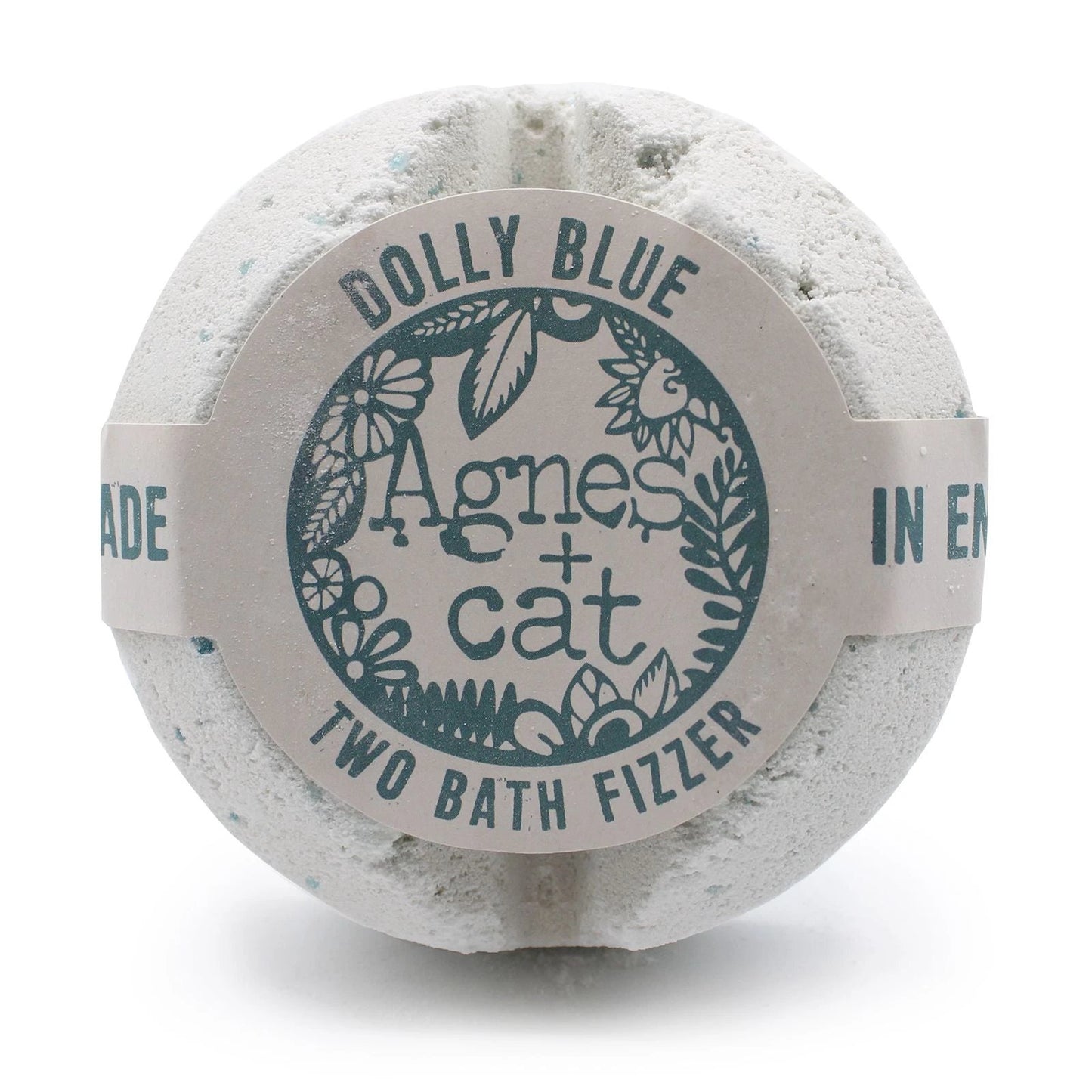 Agnes And Cat Bath Fizzer Dolly Blue Handcrafted In Sheffield For A Calming Bath by AW Dropship UK