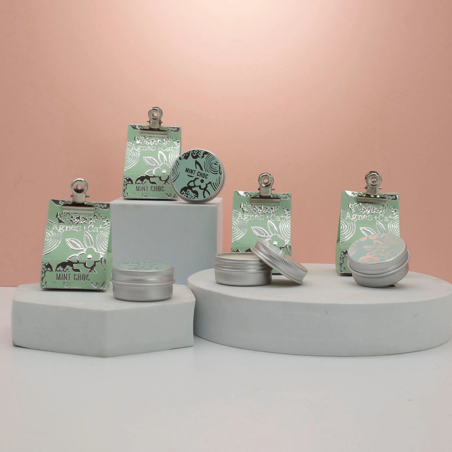 Agnes And Cat Lip Balm Mint Chocolate Hand Poured In The UK Nourishing Everyday Balm by AW Dropship UK