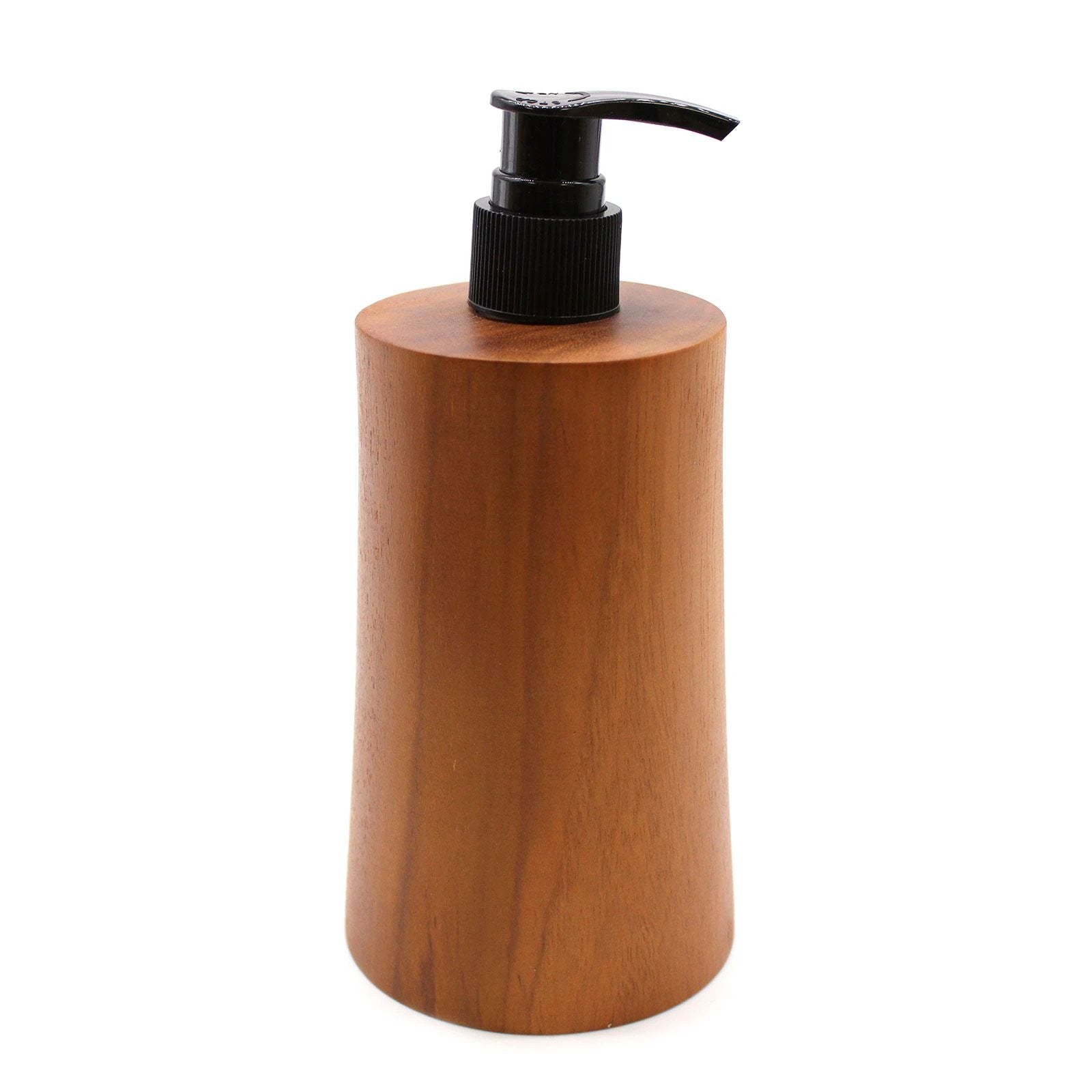 Natural Teakwood Soap Dispenser - Taper by AW Dropship UK