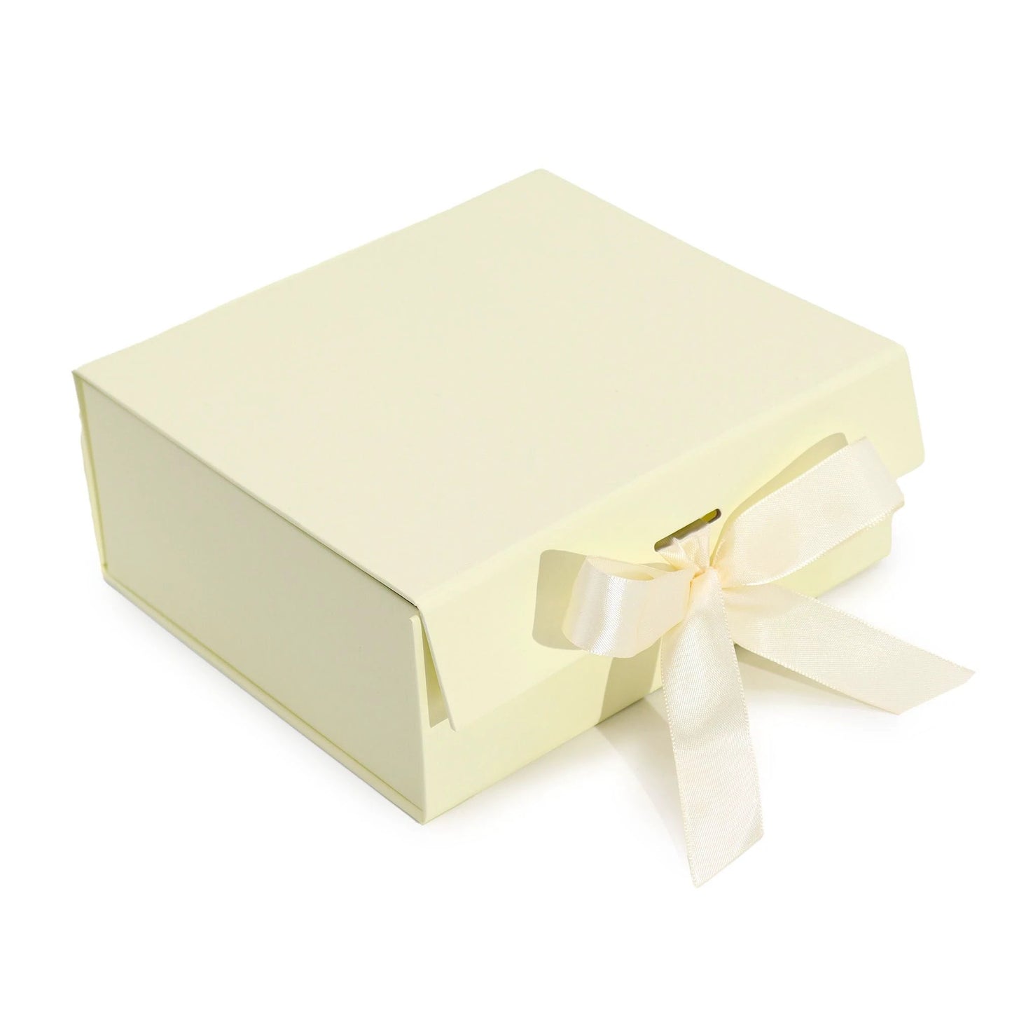 Flat Pack Gift Box - Medium Square (20x18.2x8cm) - Ivory by AW Dropship UK