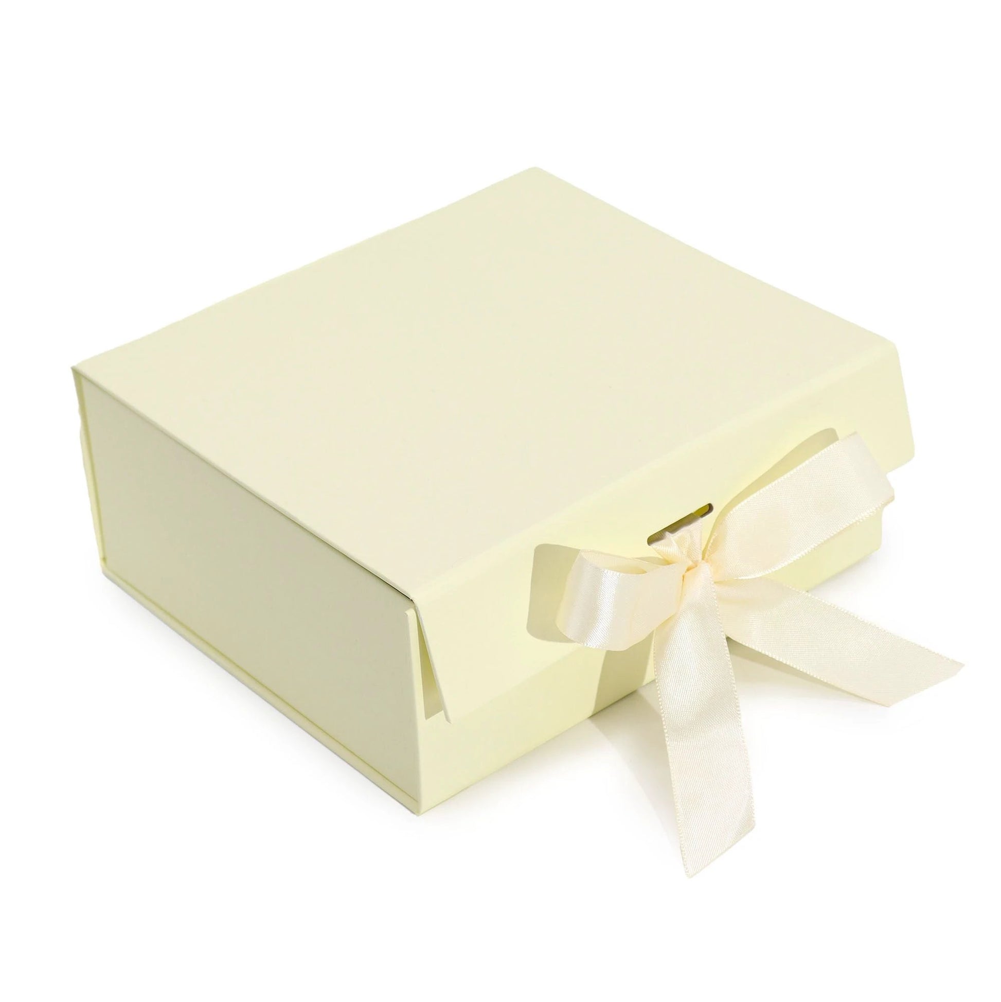 Flat Pack Gift Box - Medium Square (20x18.2x8cm) - Ivory by AW Dropship UK