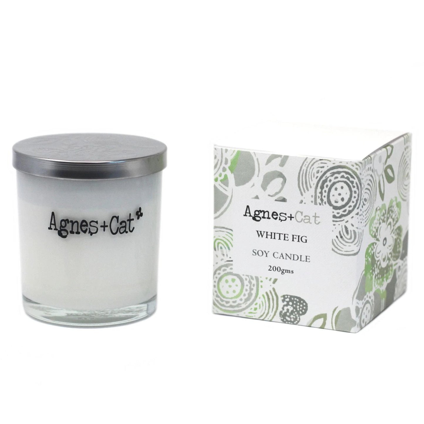 Agnes + Cat Votive Candle - White Fig by AW Dropship UK