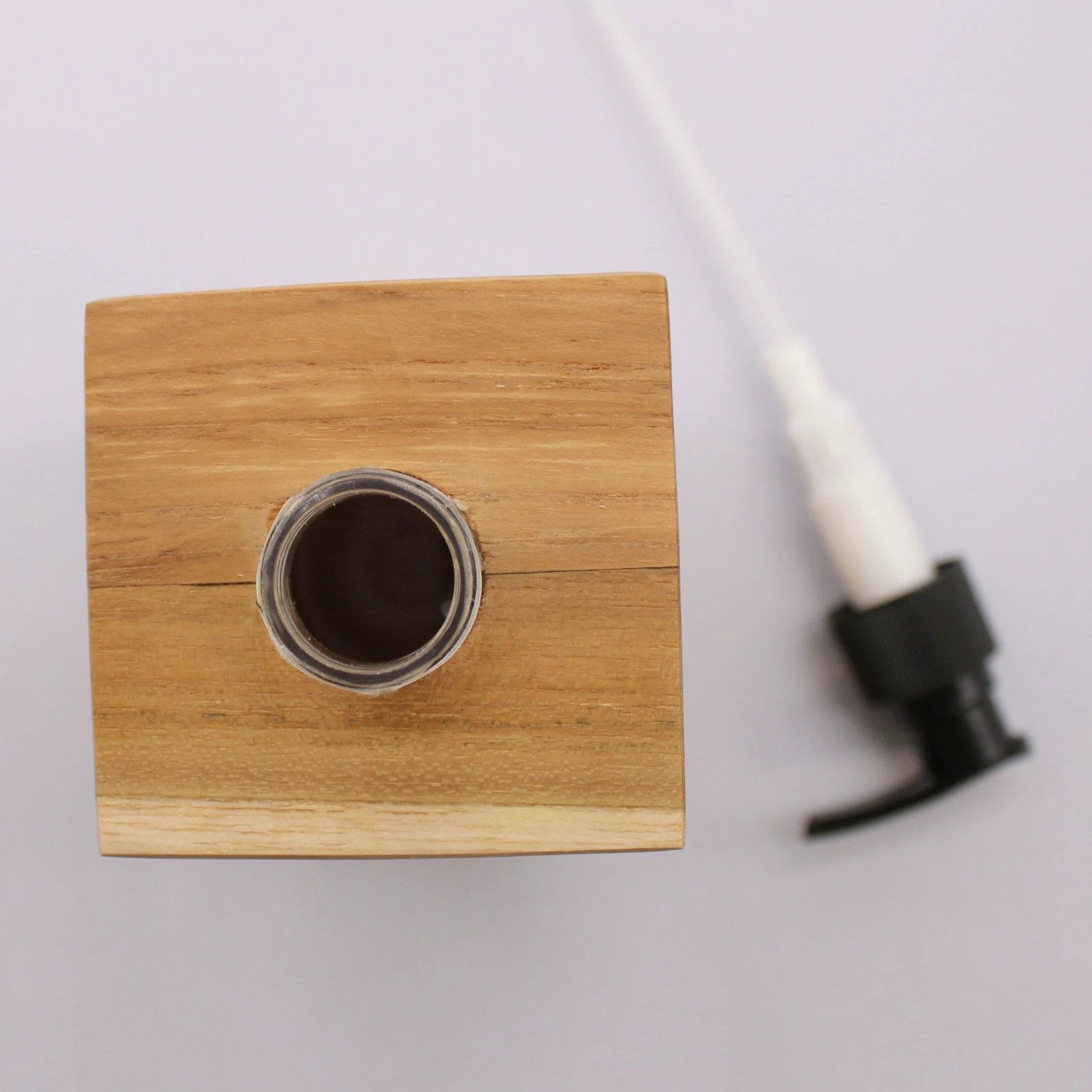 Natural Teakwood Soap Dispenser - Square by AW Dropship UK