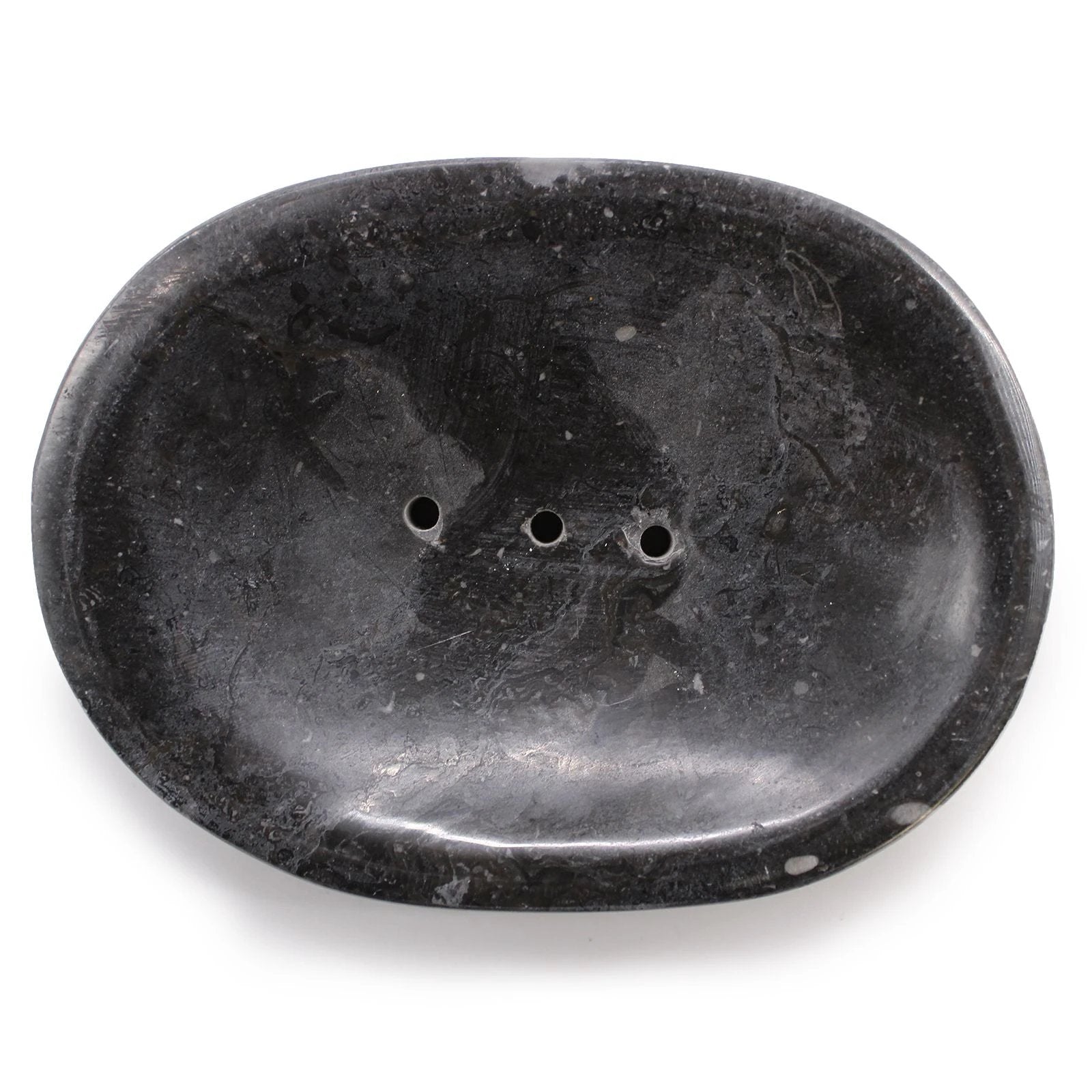 Classic Oval Black Marble Soap Dish by AW Dropship UK