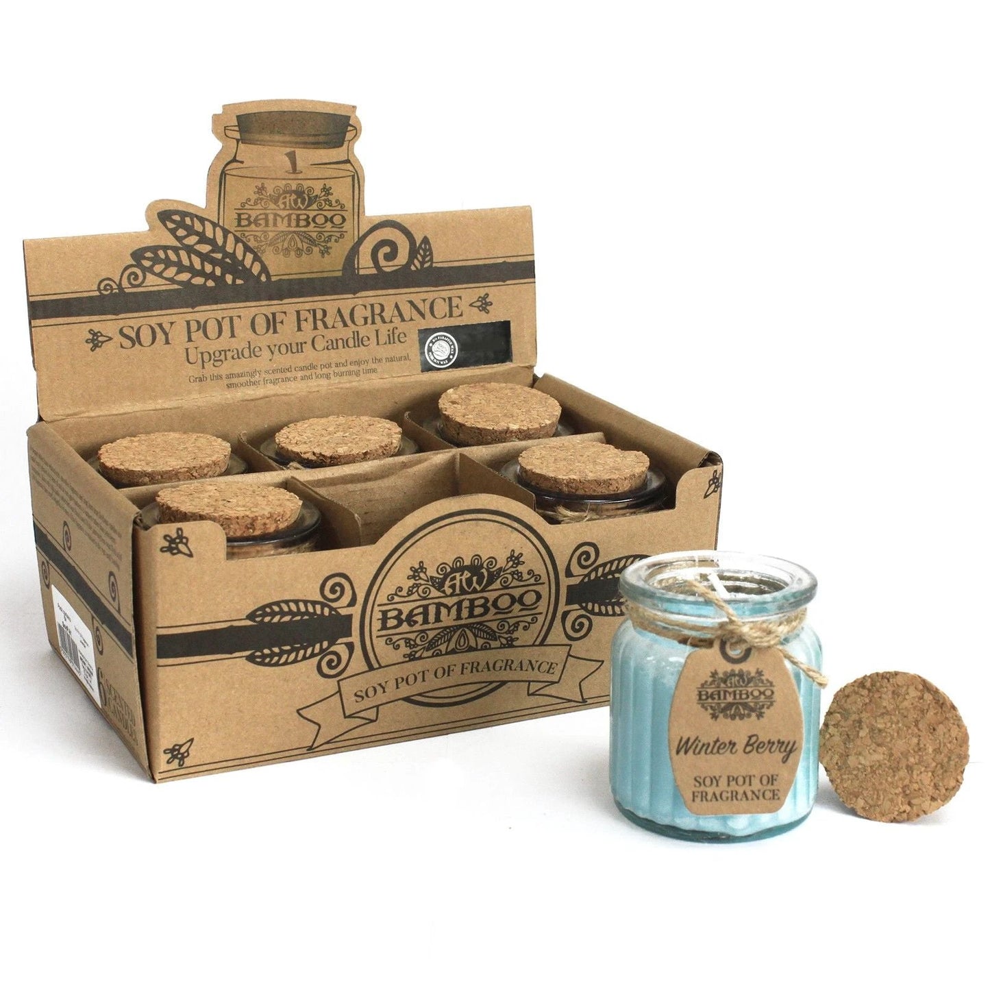 Winter Berry Soy Pot of Fragrance Candles by AW Dropship UK