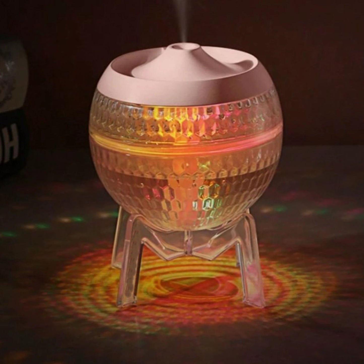 Clear Humidifer Mondo Planet - USB - Colour Change (down light) by AW Dropship UK