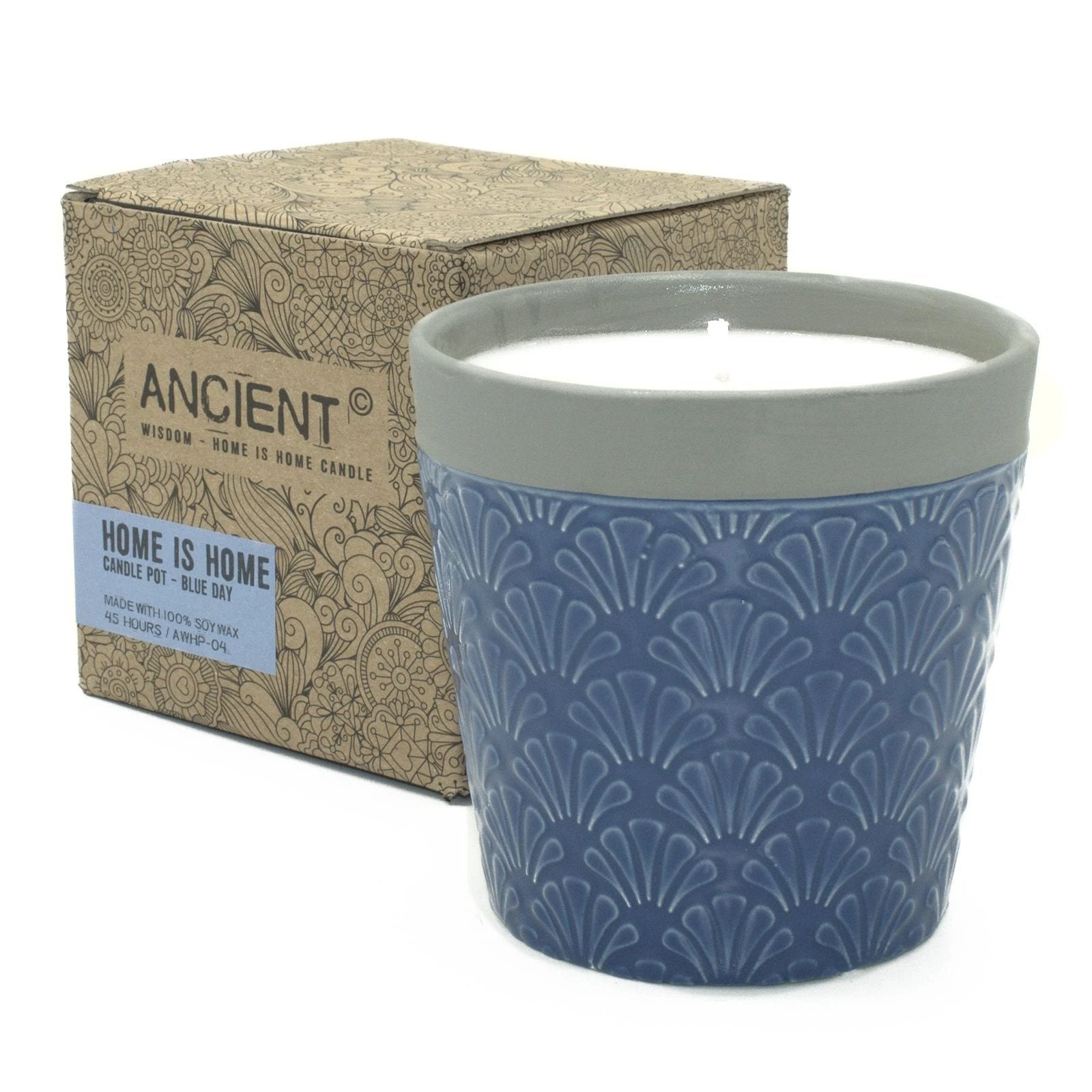 Home is Home Candle Pots - Blue Day by AW Dropship UK