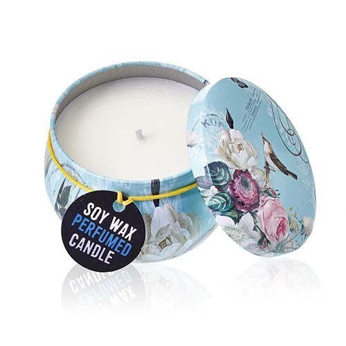 Art Tin Candle - Assorted Design - Parisian Weekend - Peonies by AW Dropship UK