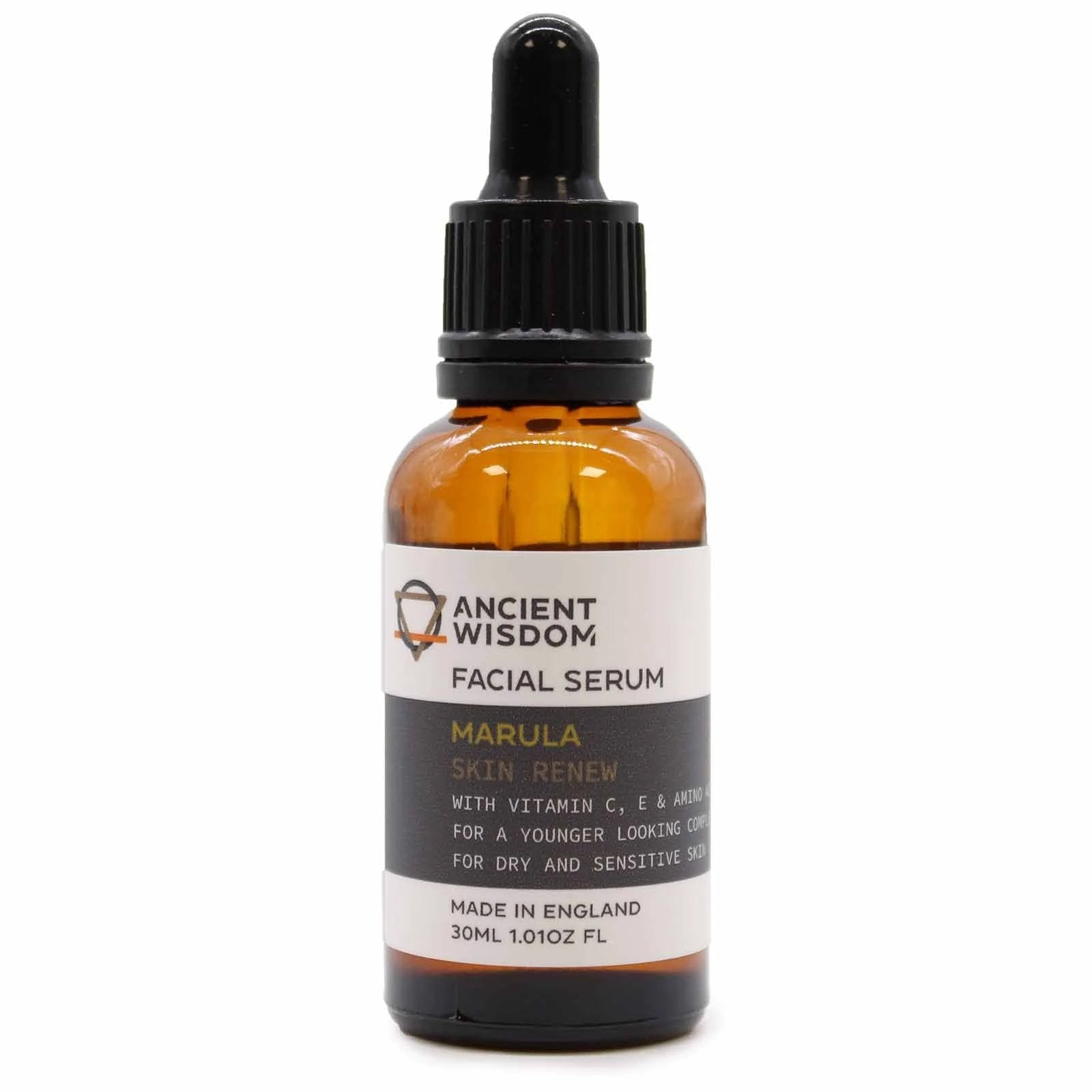 Marula Oil Serum for Dry and Sensitive Skin with Vitamin C and Vitamin E for a Younger Looking Complexion by AW Dropship UK