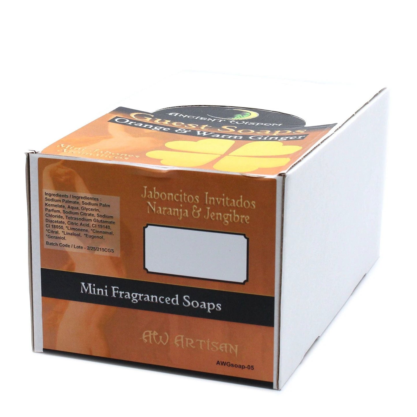 Heart Guest Soap - Orange & Warm Ginger by AW Dropship UK