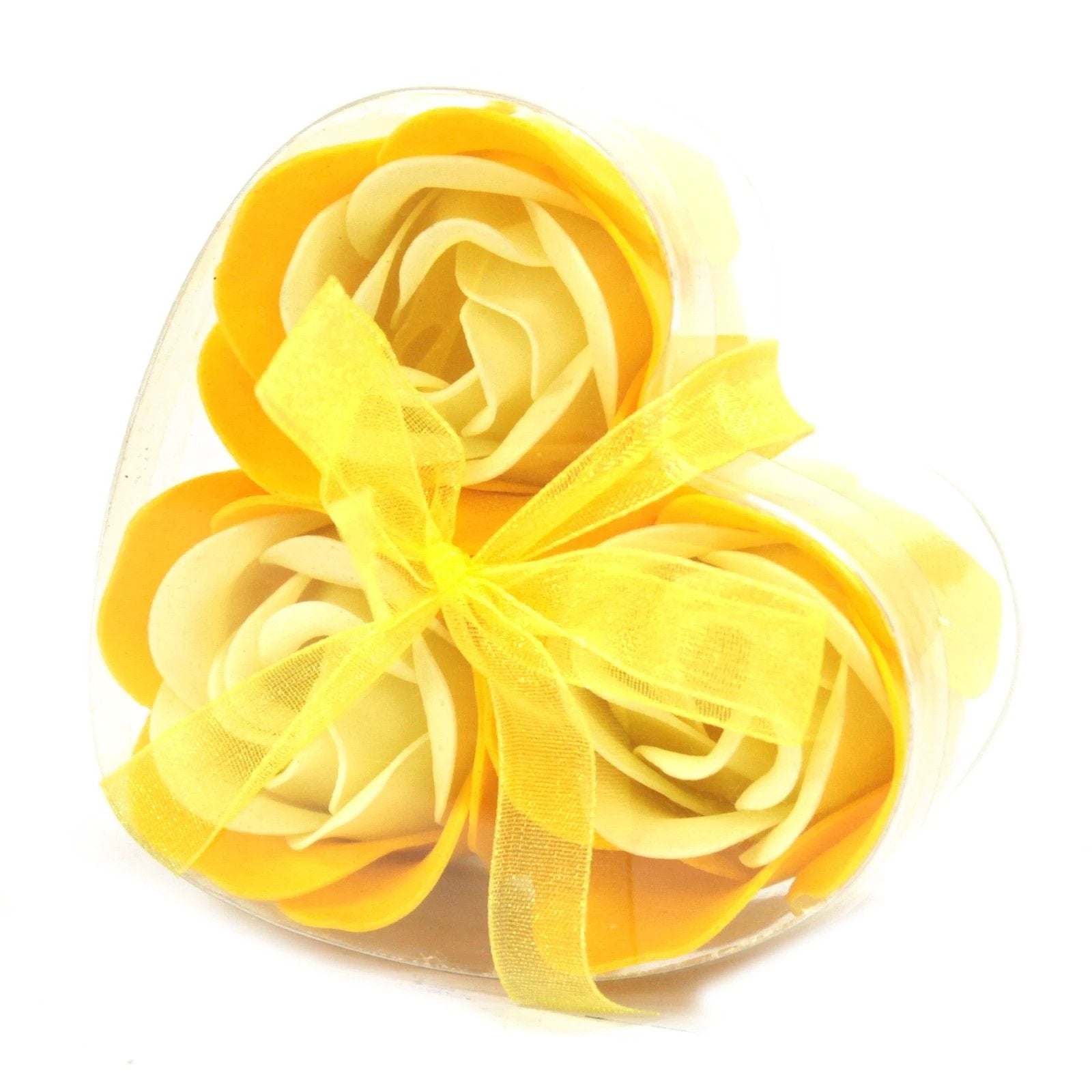 Set of 3 Soap Flower Heart Box - Spring Roses by AW Dropship UK
