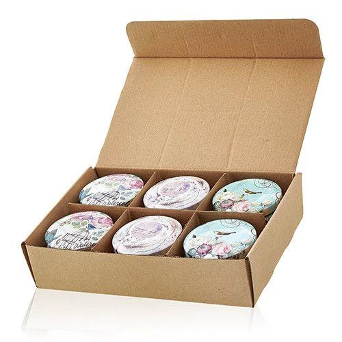 Art Tin Candle - Assorted Design - Parisian Weekend - Peonies by AW Dropship UK