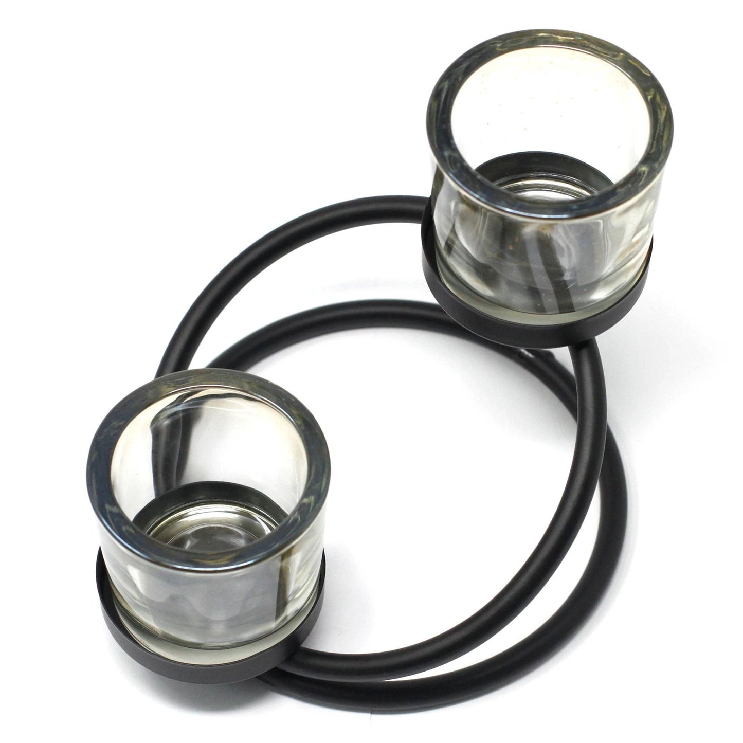 Centrepiece Iron Votive Candle Holder - 2 Cup Double Step by AW Dropship UK