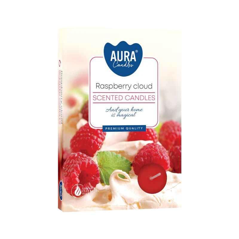 Scented Tealight Candles Set of 6 – Raspberry Cloud