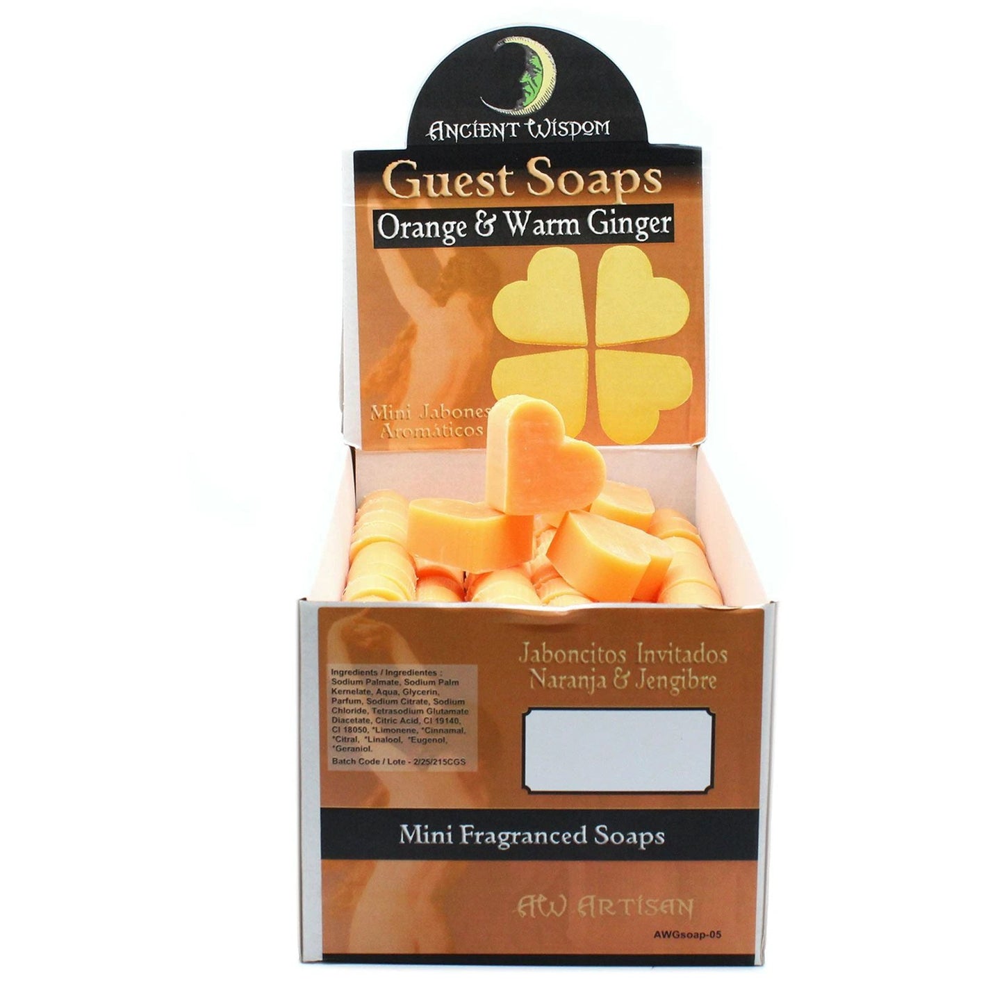 Heart Guest Soap - Orange & Warm Ginger by AW Dropship UK