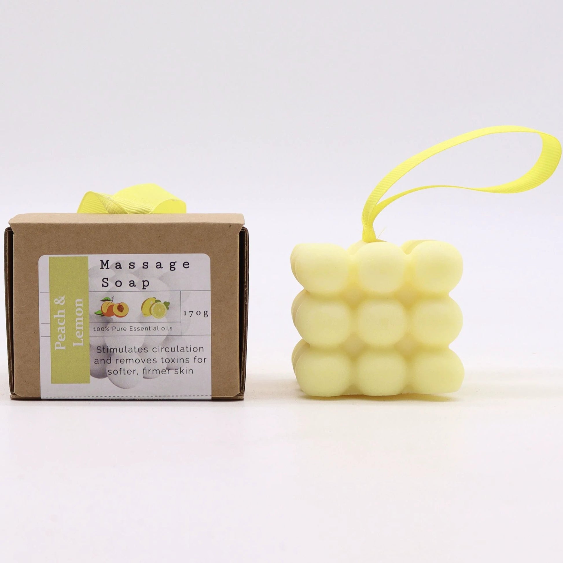 Boxed Single Massage Soaps - Peach & Lemon by AW Dropship UK