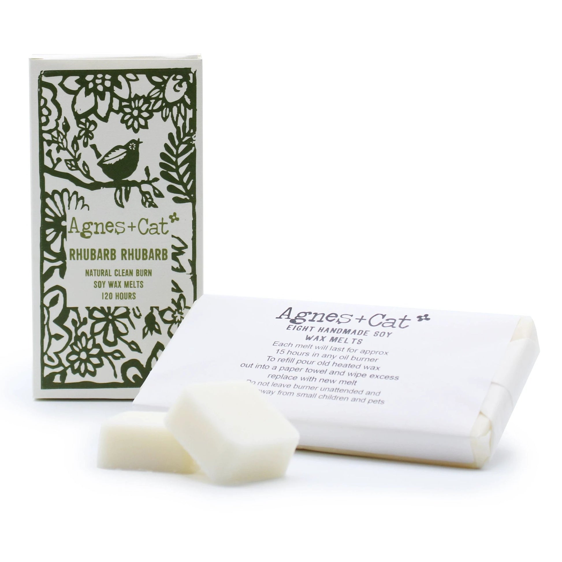 Agnes + Cat Box of 8 Wax Melts - Rhubarb Rhubarb by AW Dropship UK