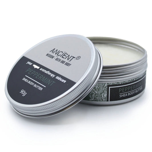 Aromatherapy Shea Body Butter 90g - Peppermint by AW Dropship UK
