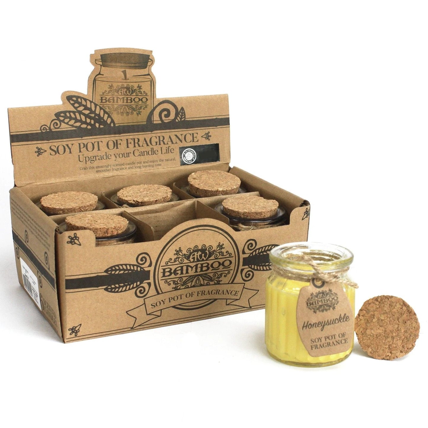 Honeysuckle Soy Pot of Fragrance Candles by AW Dropship UK