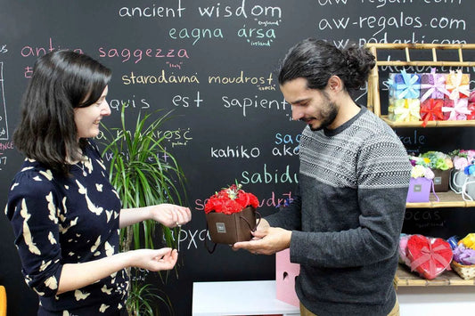 Luxury Soap Flower Bouquet – Lavender Rose & Carnation