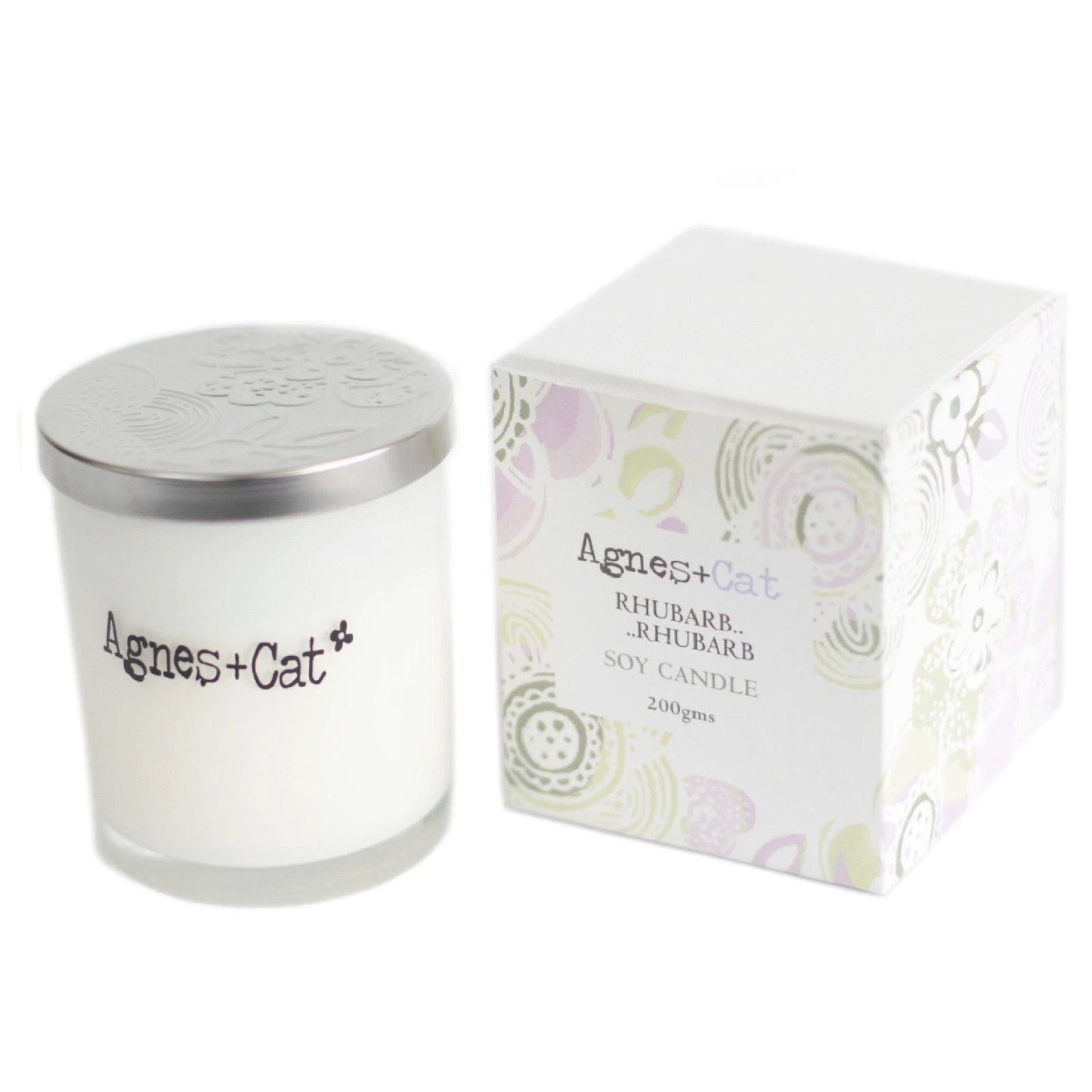 Agnes + Cat Votive Candle - Rhubarb Rhubarb by AW Dropship UK