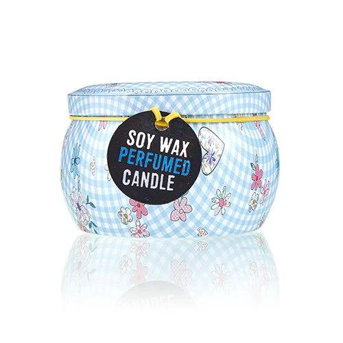 Art Tin Candle - Assorted Design - Friendly Messages - Parma Violet by AW Dropship UK