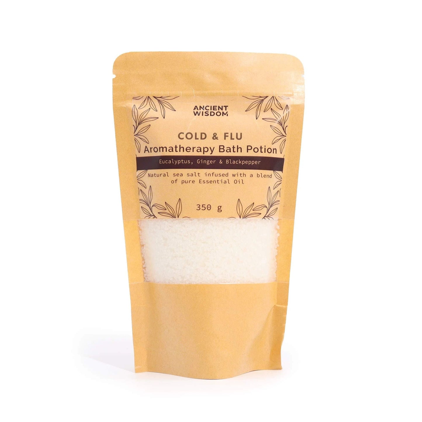 Aromatherapy Bath Potion in Kraft Bag 350g - Colds & Flu by AW Dropship UK