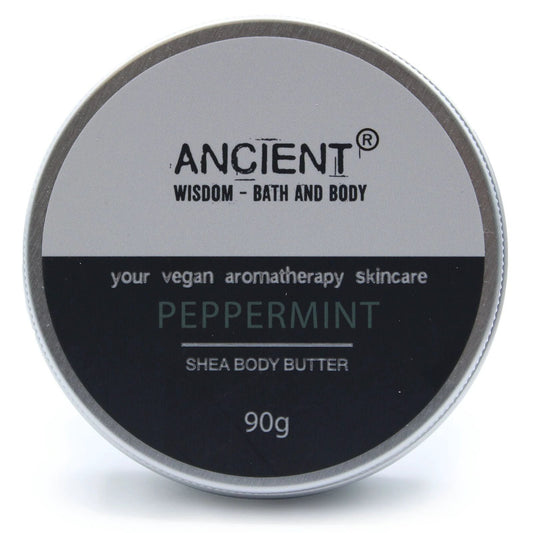 Aromatherapy Shea Body Butter 90g - Peppermint by AW Dropship UK