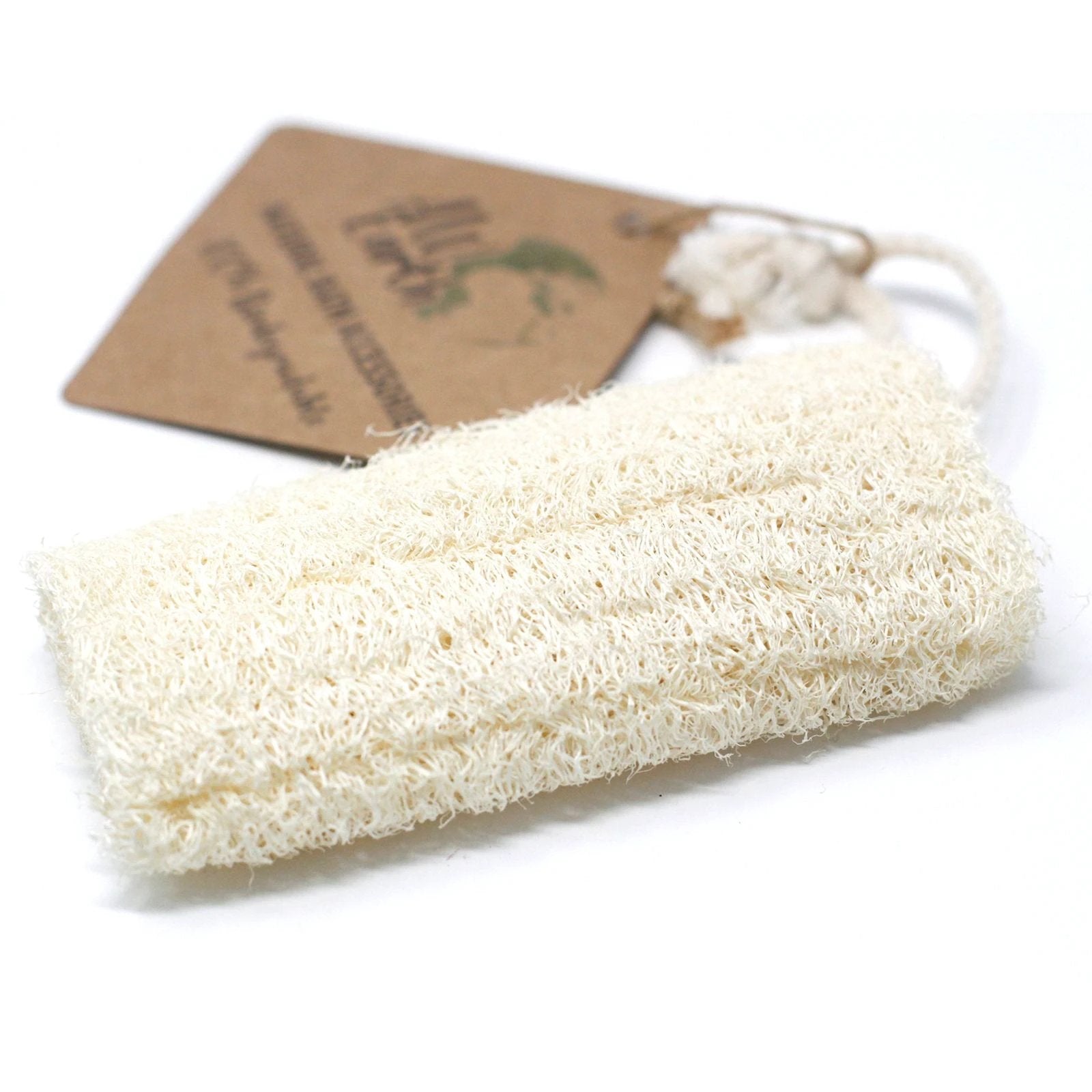 Natural Loofah Scrub on Rope - 5" - 12.7 cm by AW Dropship UK