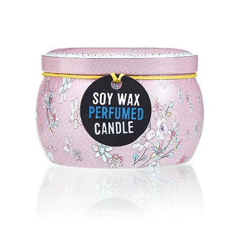 Art Tin Candle - Assorted Design - Friendly Messages - Parma Violet by AW Dropship UK
