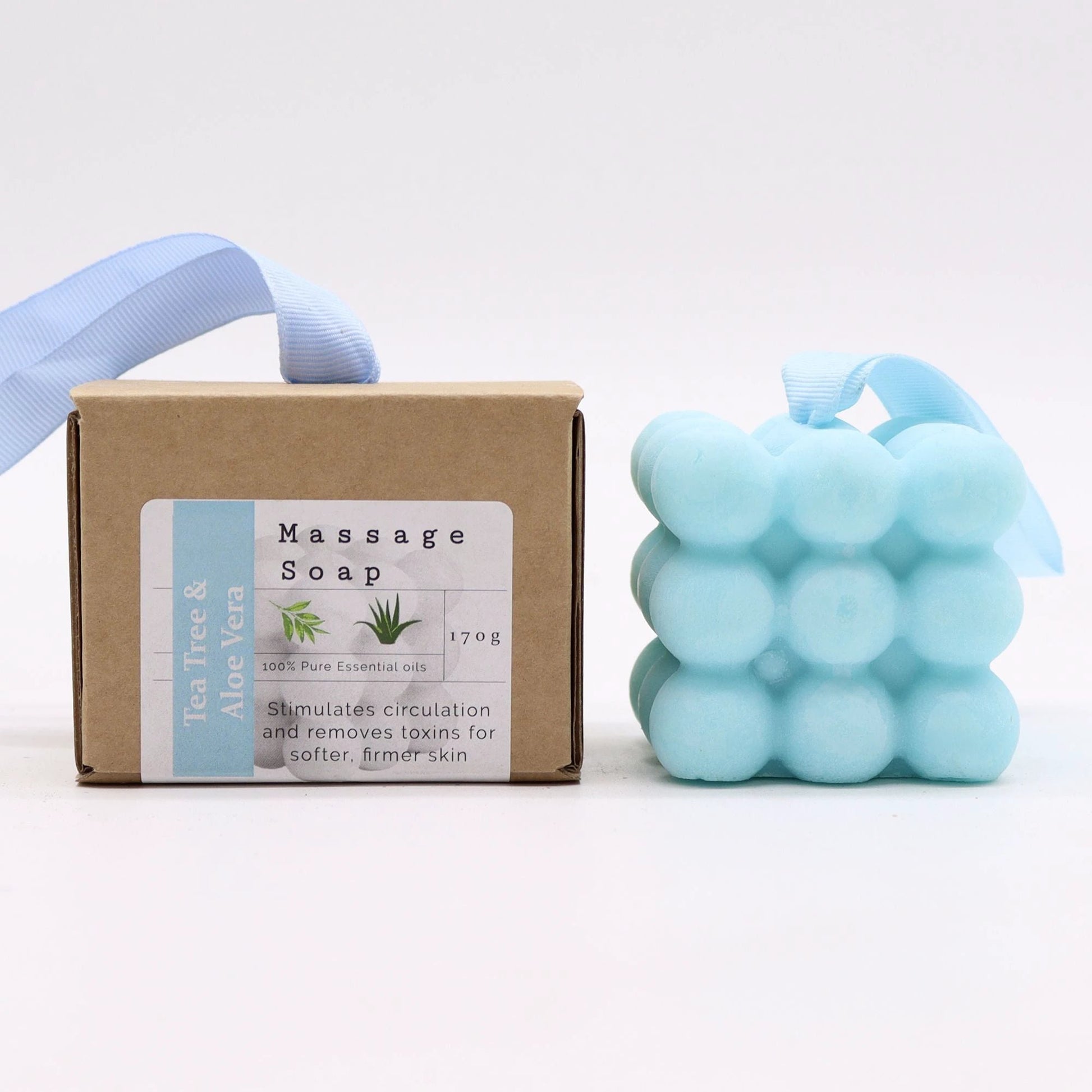 Boxed Single Massage Soaps - Tea Tree & Aloe Vera by AW Dropship UK