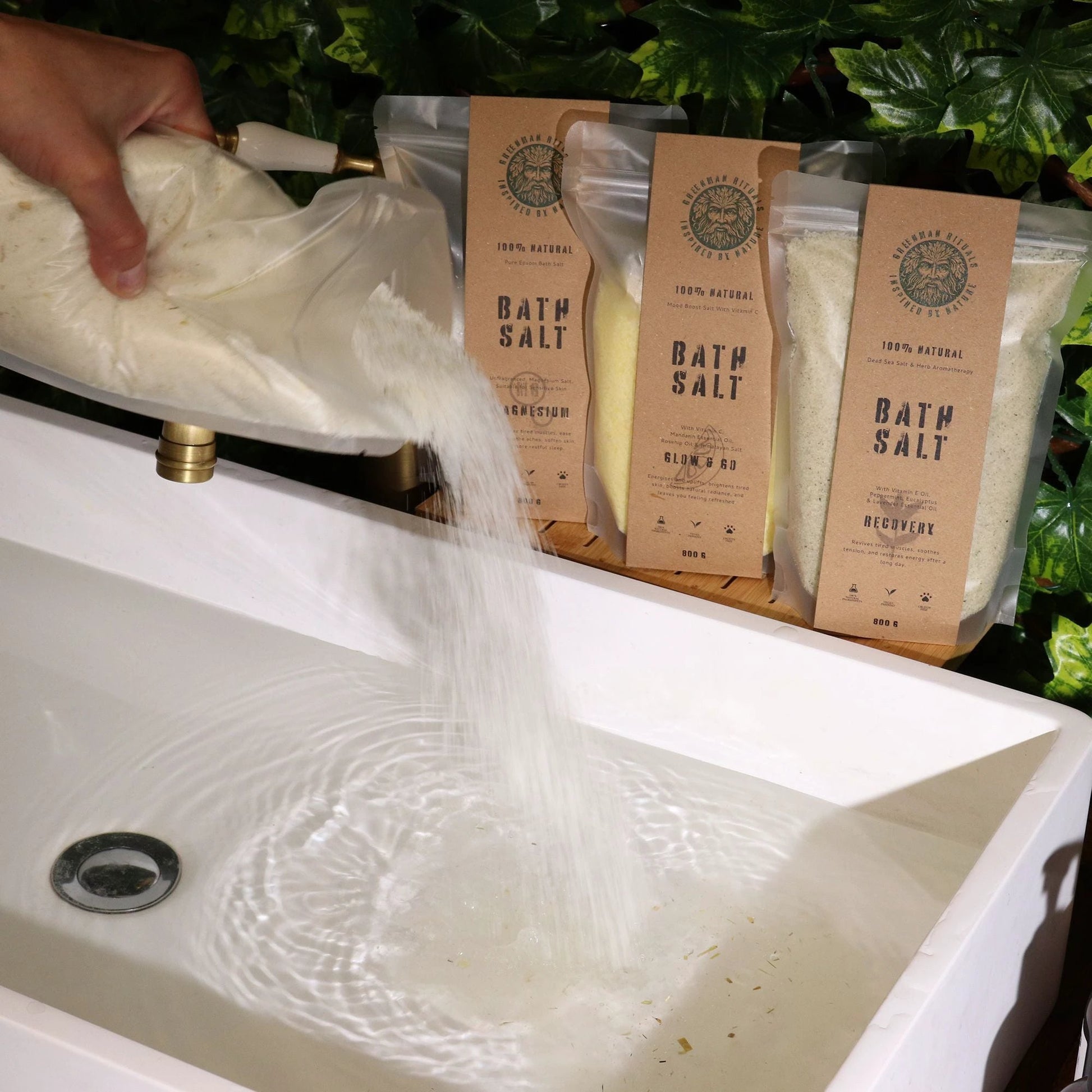 Greenman Rituals Oat & Honey Epsom Bath Salt – Spa Relax Blend by AW Dropship UK