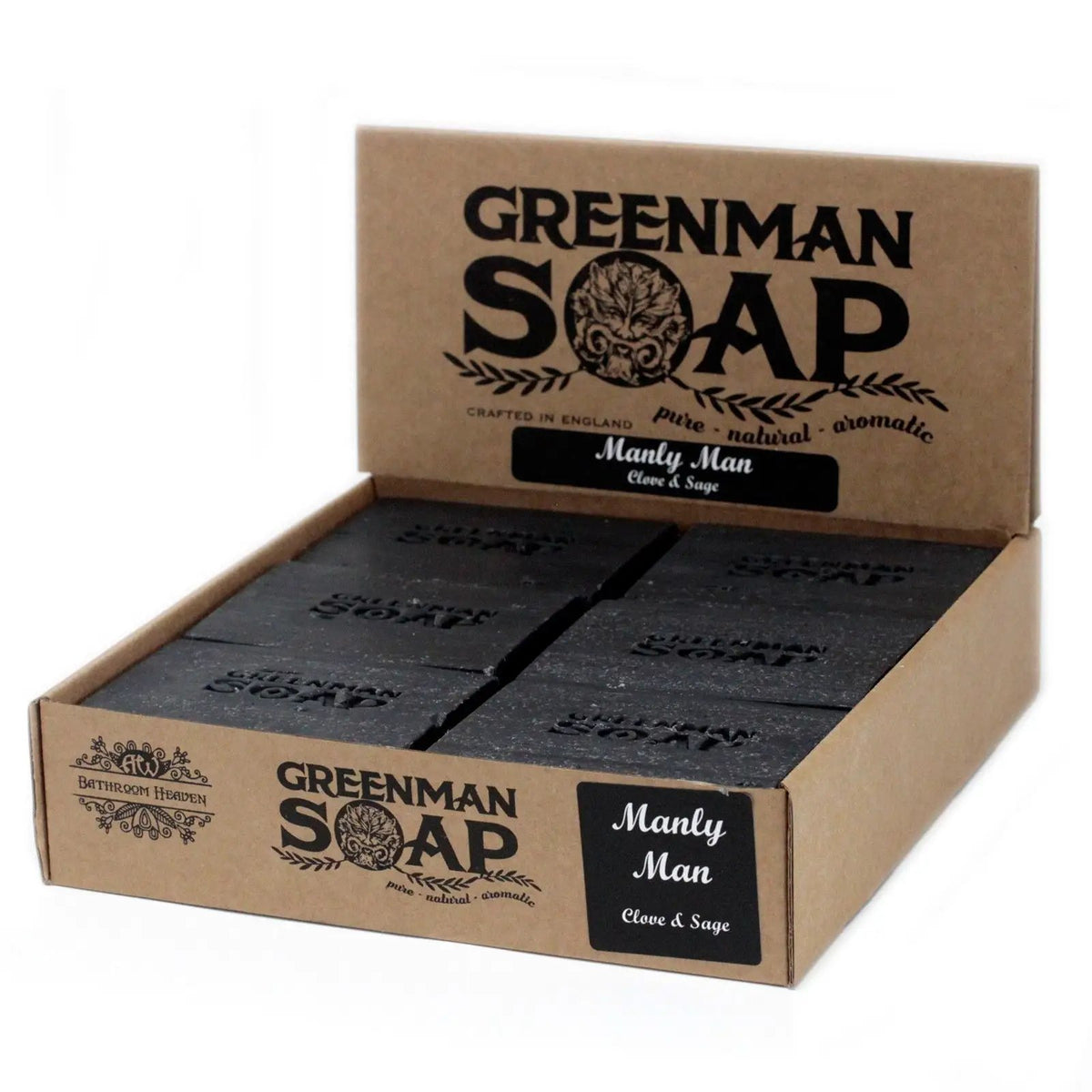 Greenman Soap Slice 100g - Manly Man by AW Dropship UK