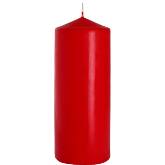 Pillar Candle 80x200mm - Red by AW Dropship UK