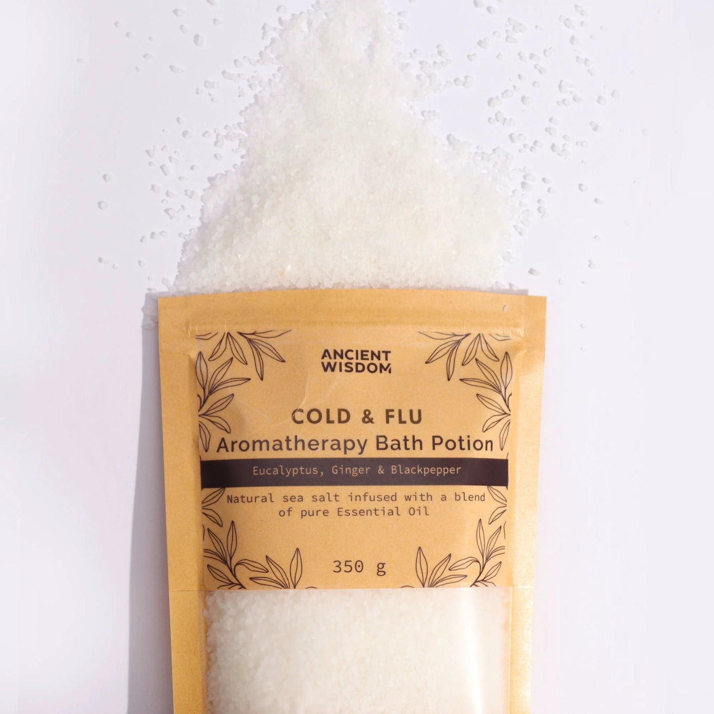 Aromatherapy Bath Potion in Kraft Bag 350g - Colds & Flu by AW Dropship UK