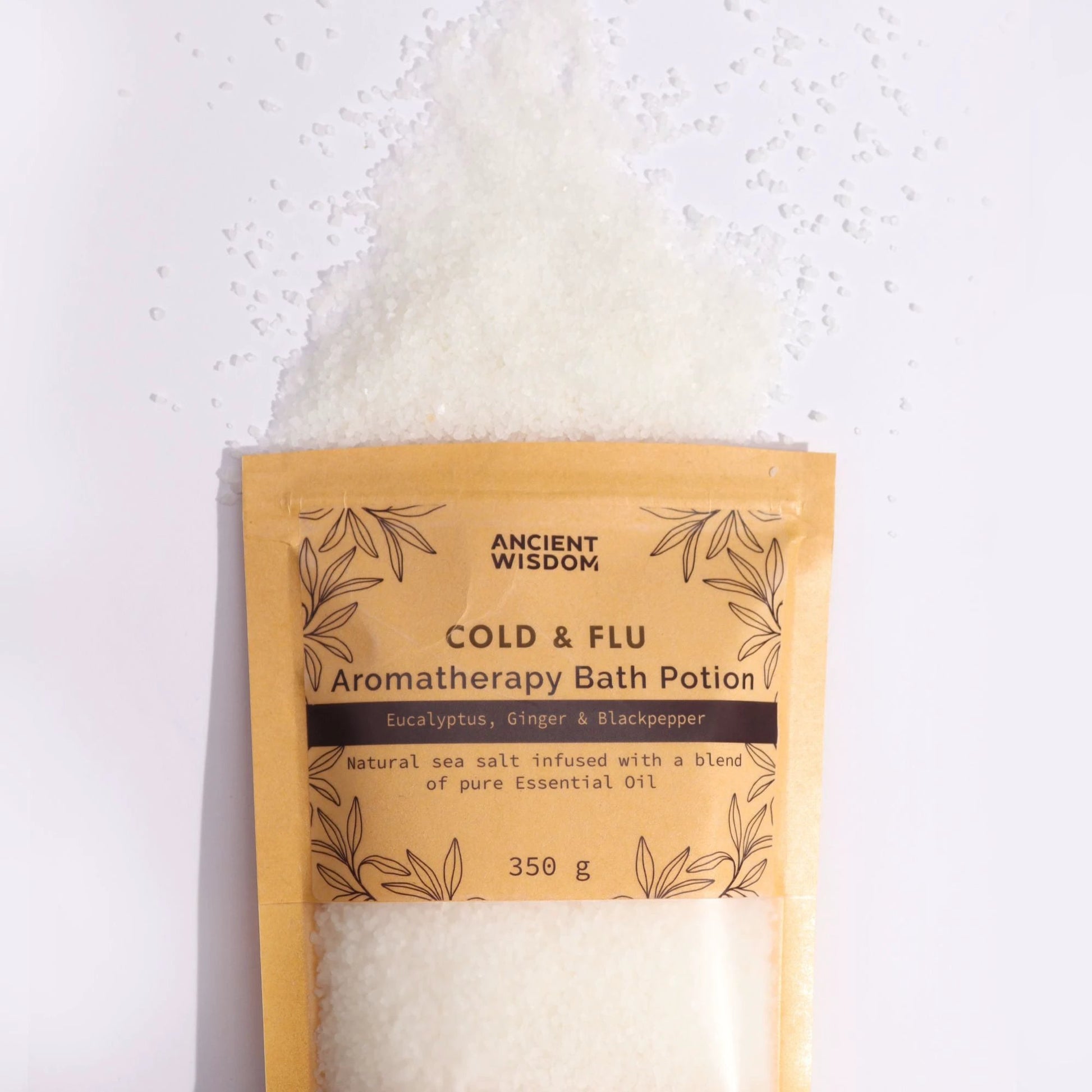 Aromatherapy Bath Potion in Kraft Bag 350g - Colds & Flu by AW Dropship UK