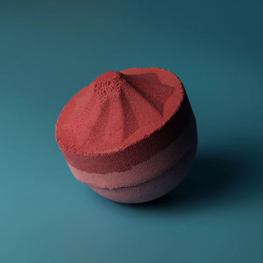 Jumbo Bath Bomb Razzle Dazzle Handcrafted In Sheffield UK With Raspberry Slush Fragrance And Foamy Fizzy Experience by AW Dropship UK