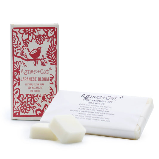 Agnes + Cat Box of 8 Wax Melts - Japanese Bloom by AW Dropship UK