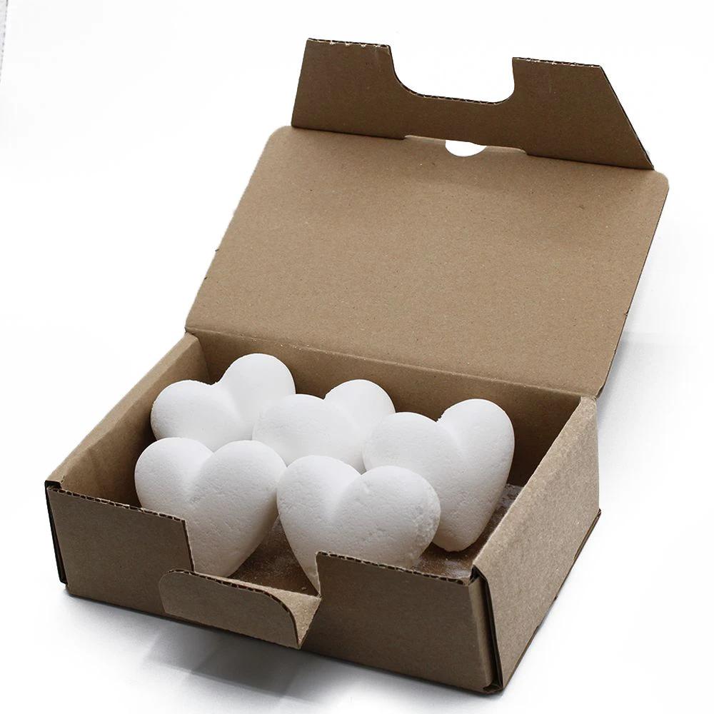 Love Heart Bath Bomb Coconut 70g Heart Shaped Soothing Spa Like Fizz For Tropical Bath Experience by AW Dropship UK