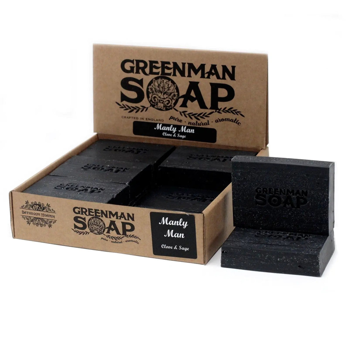 Greenman Soap Slice 100g - Manly Man by AW Dropship UK