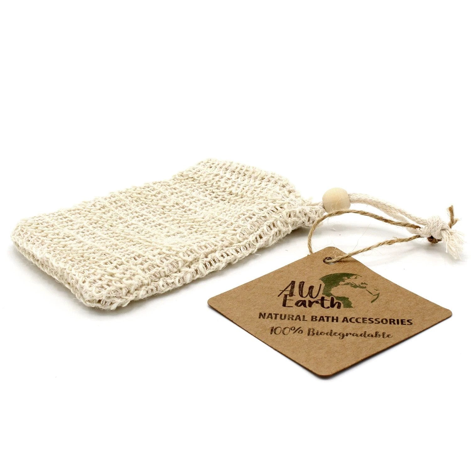 Nature Soap Bag - Washed Jute by AW Dropship UK