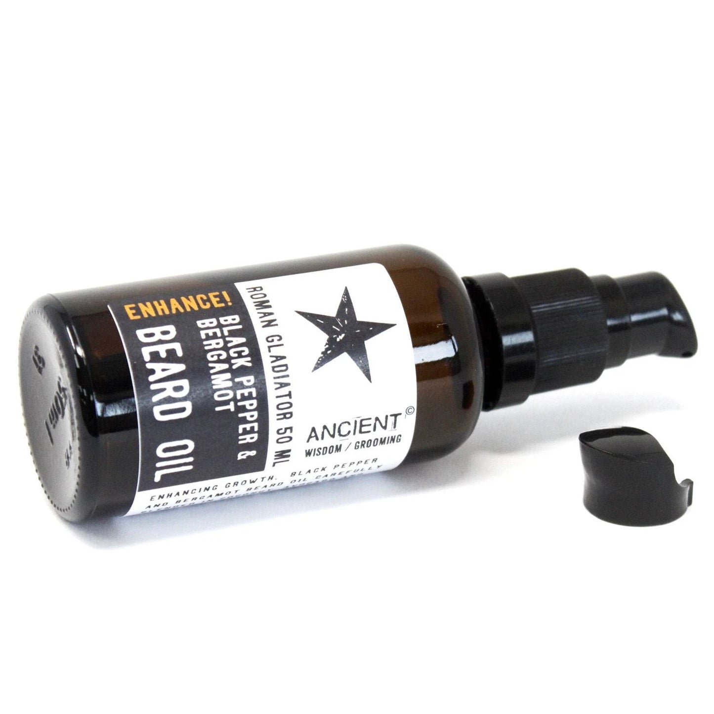 Roman Gladiator 50ml Beard Oil with Black Pepper and Bergamot Apricot and Argan Oils and Vitamin E by AW Dropship UK