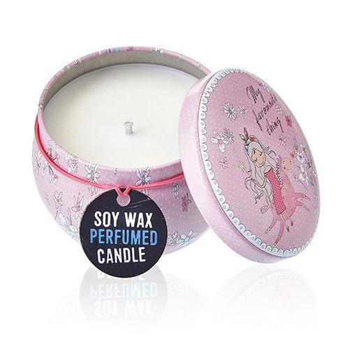 Art Tin Candle - Assorted Design - Friendly Messages - Parma Violet by AW Dropship UK
