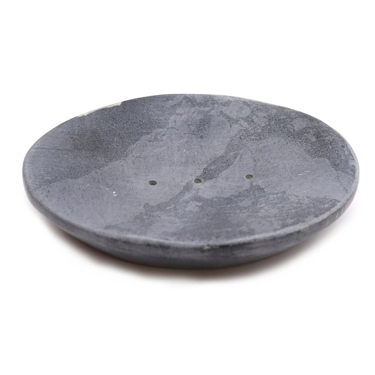 Grey Soapstone Soap Dish 10x12cm- Classic Oval by AW Dropship UK