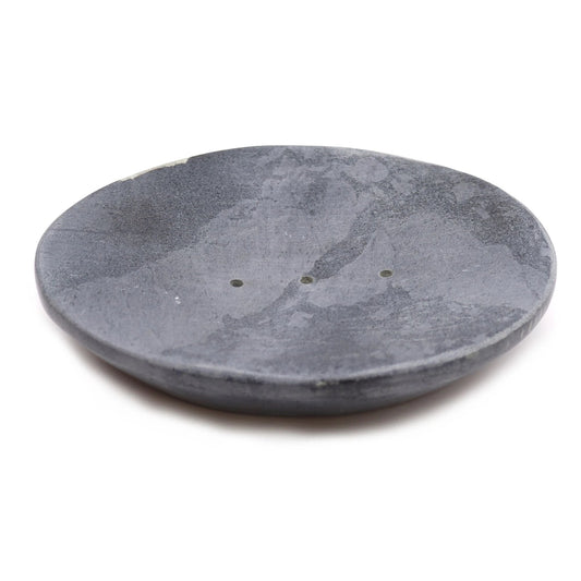 Grey Soapstone Soap Dish 10x12cm- Classic Oval by AW Dropship UK