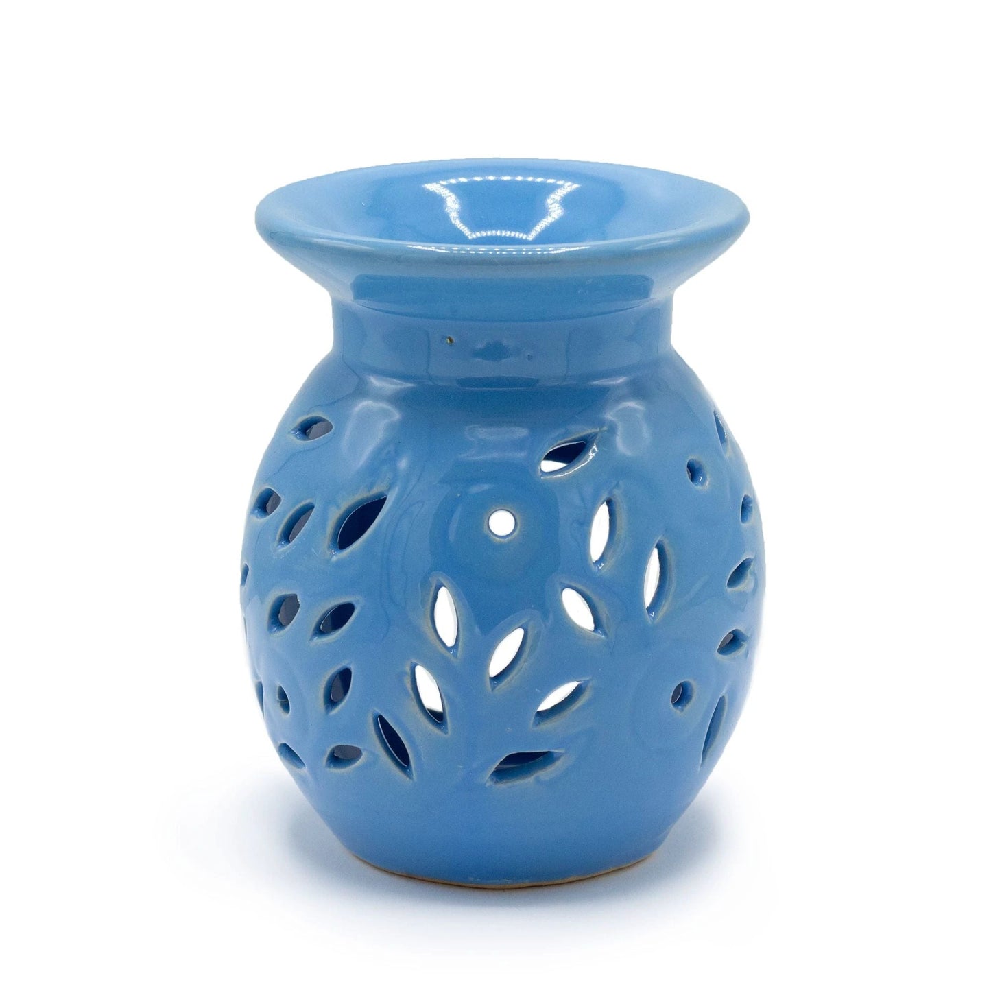 Floral Oil Burner - Blue by AW Dropship UK
