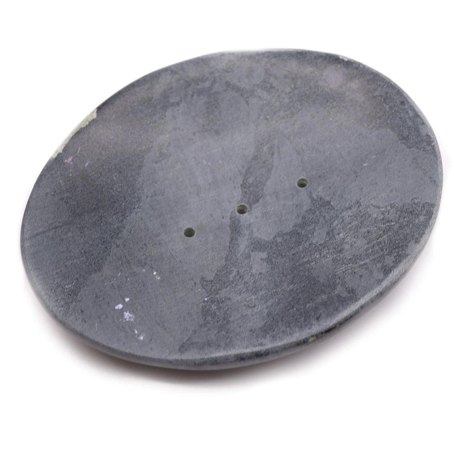 Grey Soapstone Soap Dish 10x12cm- Classic Oval by AW Dropship UK