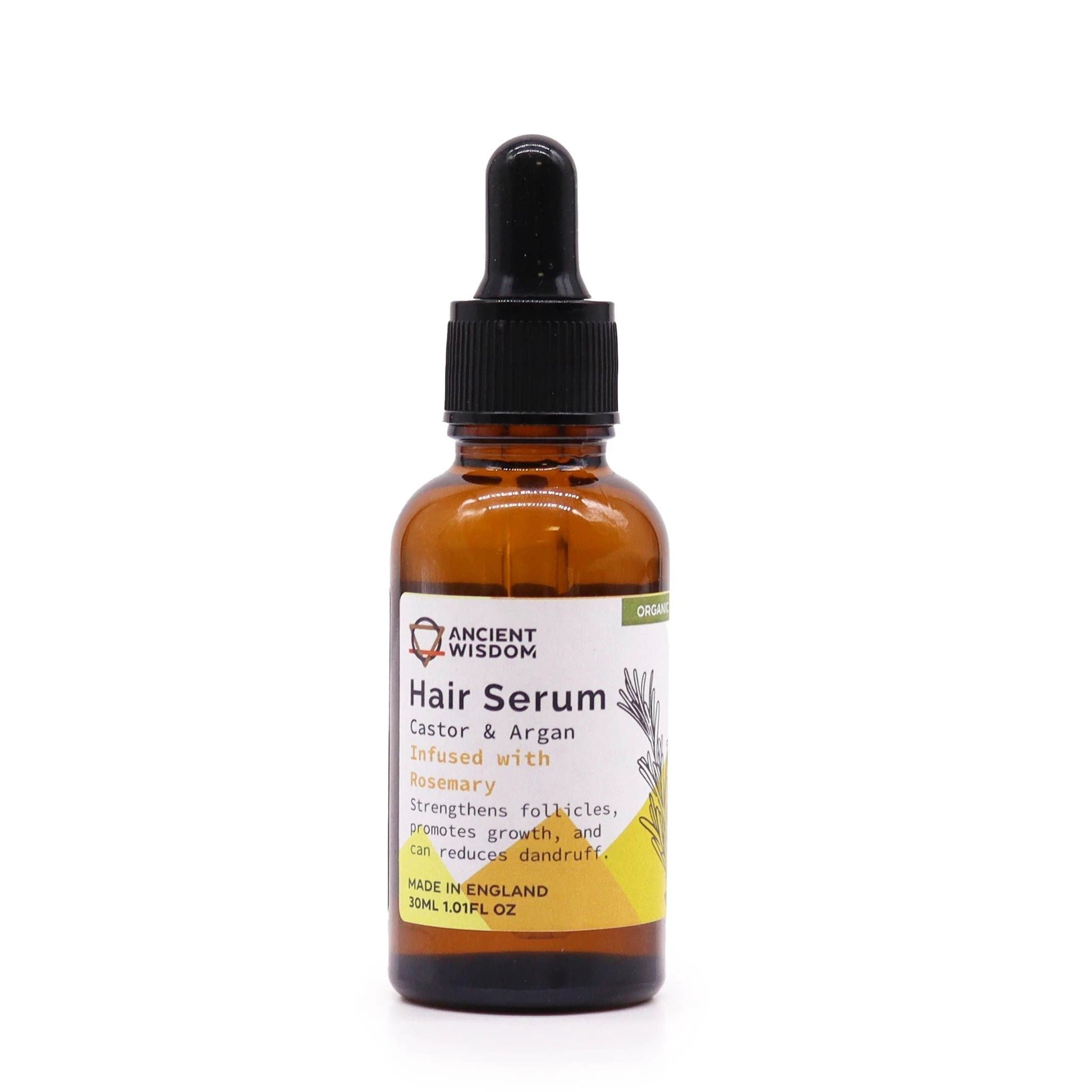 Organic Hair Serum 30ml - Rosemary by AW Dropship UK